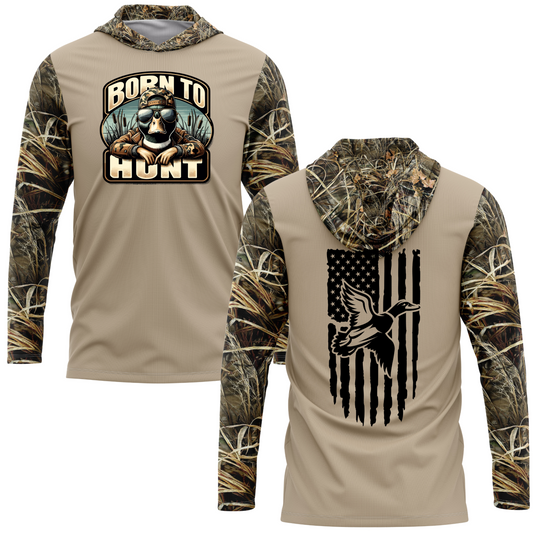 Born To Hunt Duck Hunting SPF50 Performance Hoodie