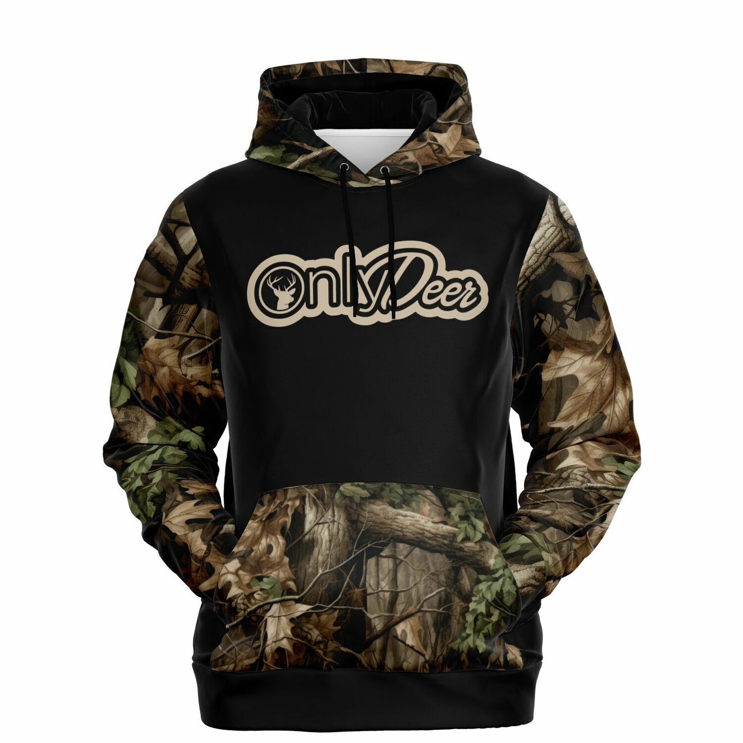 Only Deer Deer Hunting Hoodie (Black)