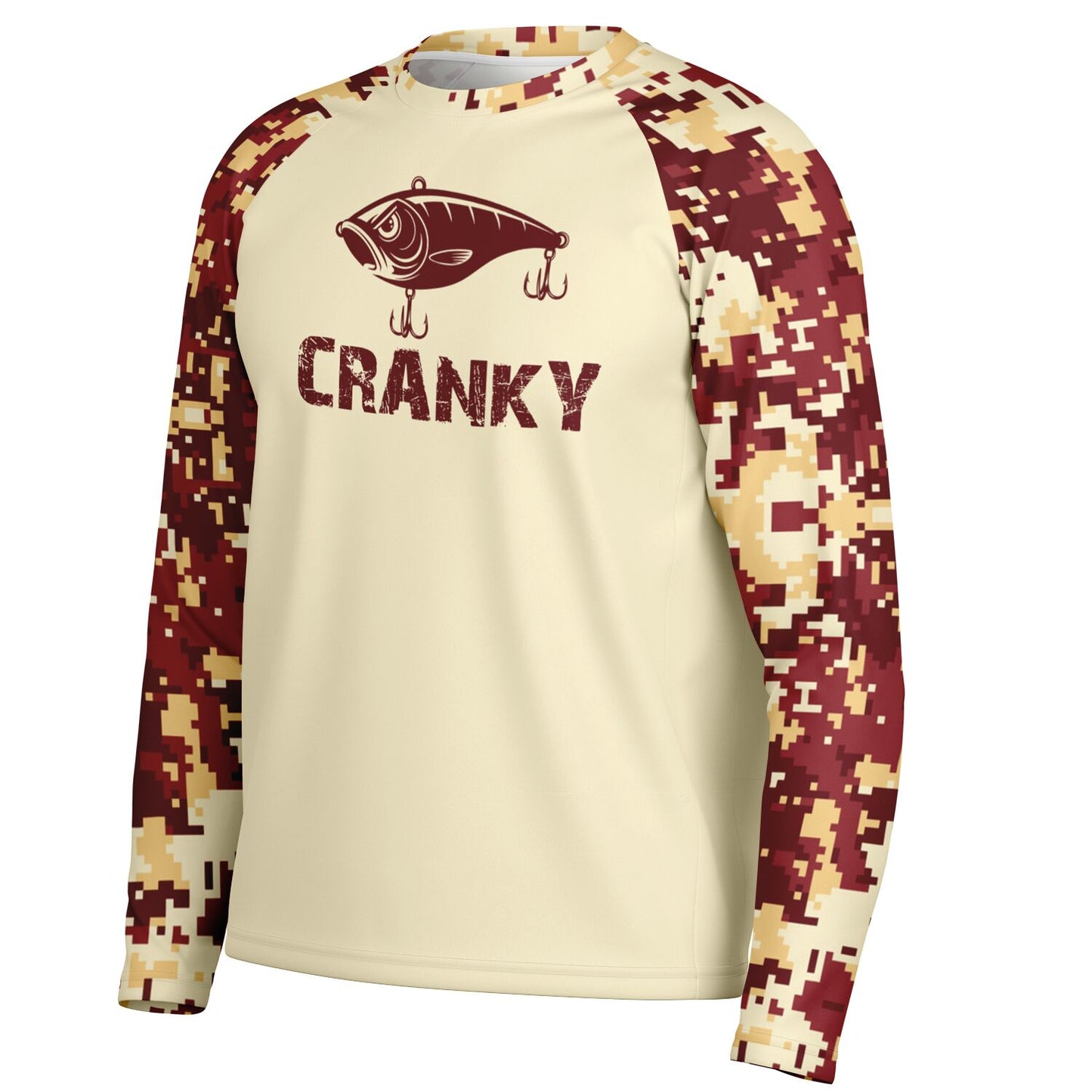 Cranky Crankbait UPF40 Performance Fishing Long Sleeve Tee
