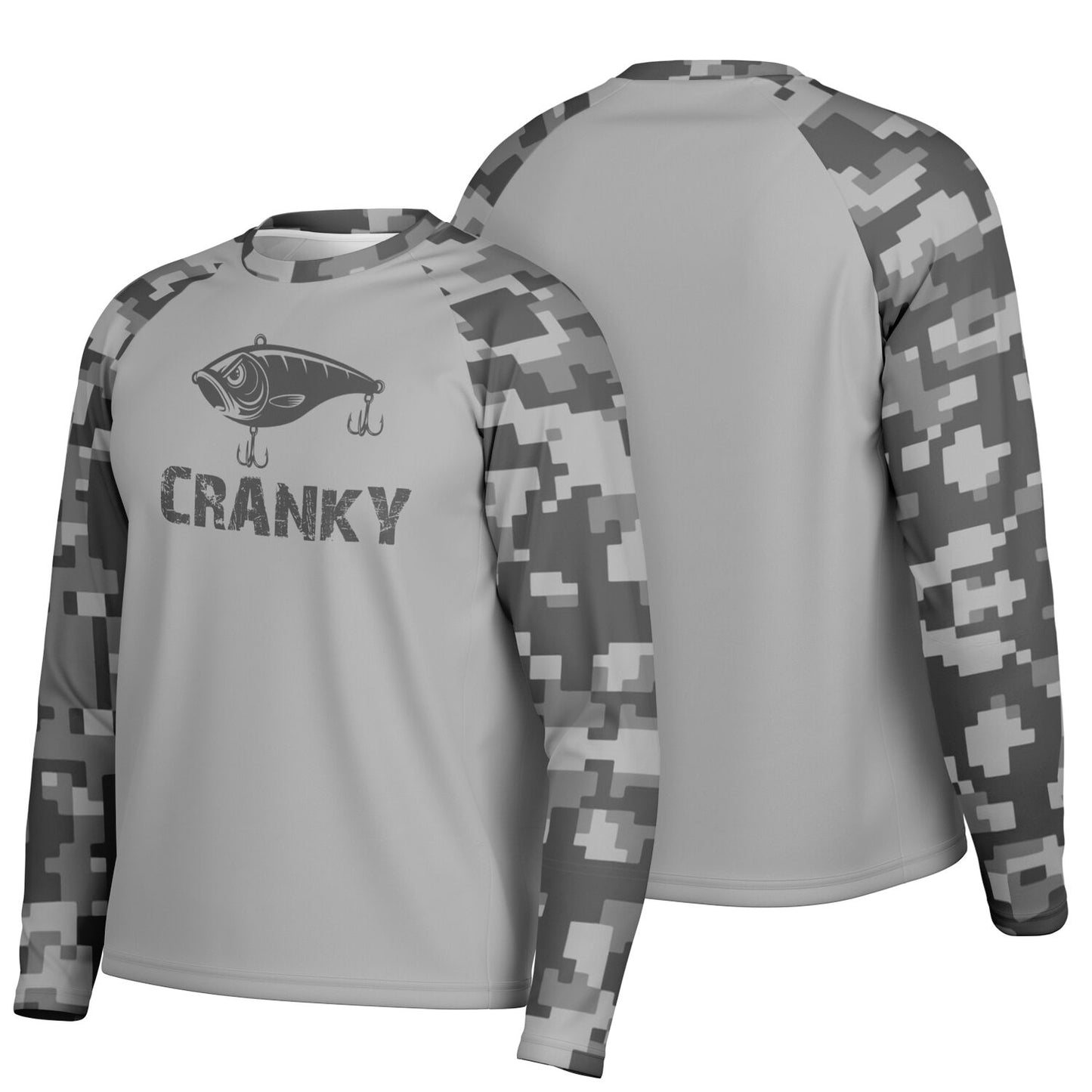 Cranky Crankbait UPF40 Performance Fishing Long Sleeve Tee