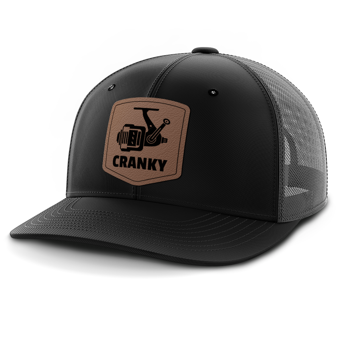Cranky, Spinner, Leather Patch Hat