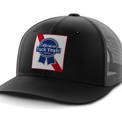Merica - F Yeah, Leather Patch Hat