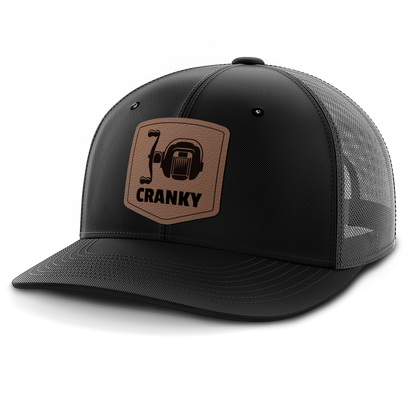 Cranky, Baitcaster, Leather Patch Hat