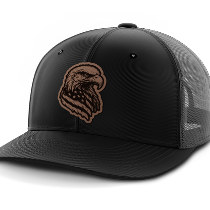 Eagle Flag, Leather Patch Hat