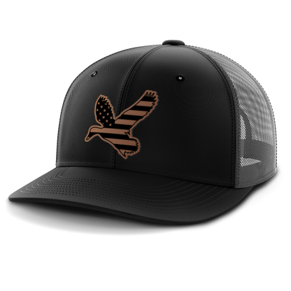 Duck Flag, Duck Hunting, Leather Patch Hat