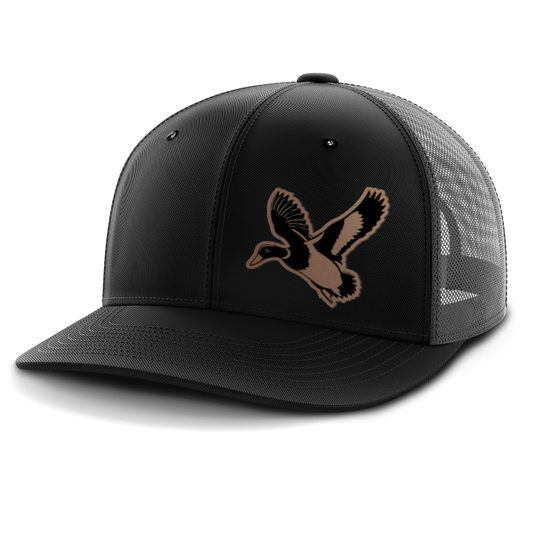 Mallard (left), Duck Hunting, Leather Patch Hat