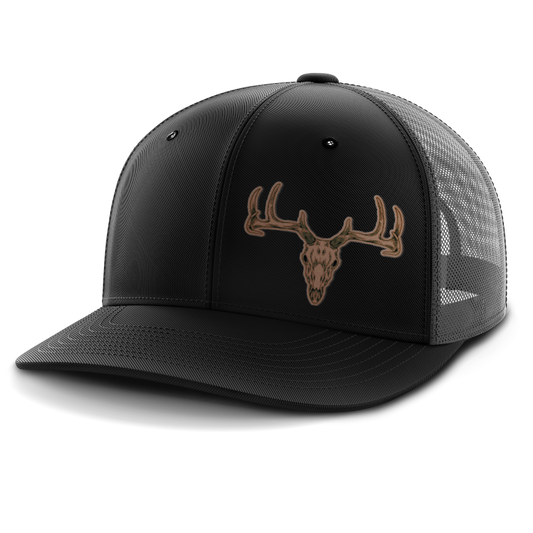 Deer Skull, Deer & Shed Hunting, Leather Patch Hat