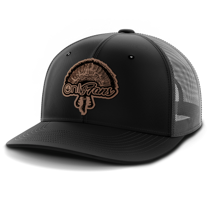 Only Fans, Turkey Hunting, Leather Patch Hat