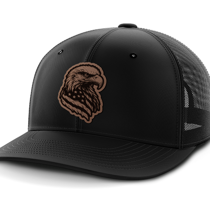 Eagle Flag, Leather Patch Hat