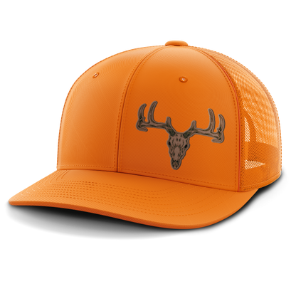Deer Skull, Deer & Shed Hunting, Leather Patch Hat