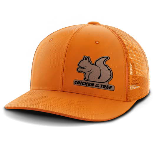 Chicken of the Tree, Squirrel Hunting, Leather Patch Hat