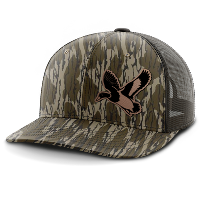 Mallard (left), Duck Hunting, Leather Patch Hat