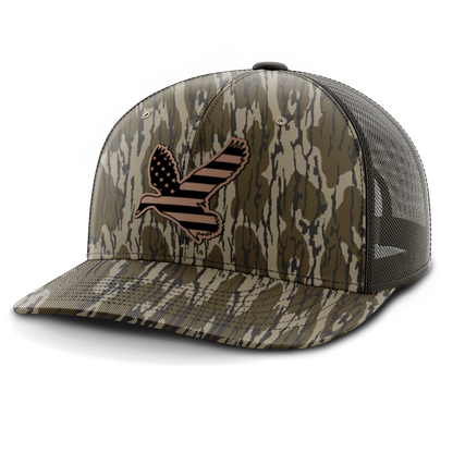 Duck Flag, Duck Hunting, Leather Patch Hat