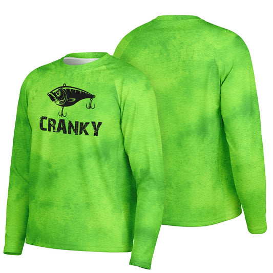 Cranky Crankbait UPF40 Performance Fishing Long Sleeve Tee