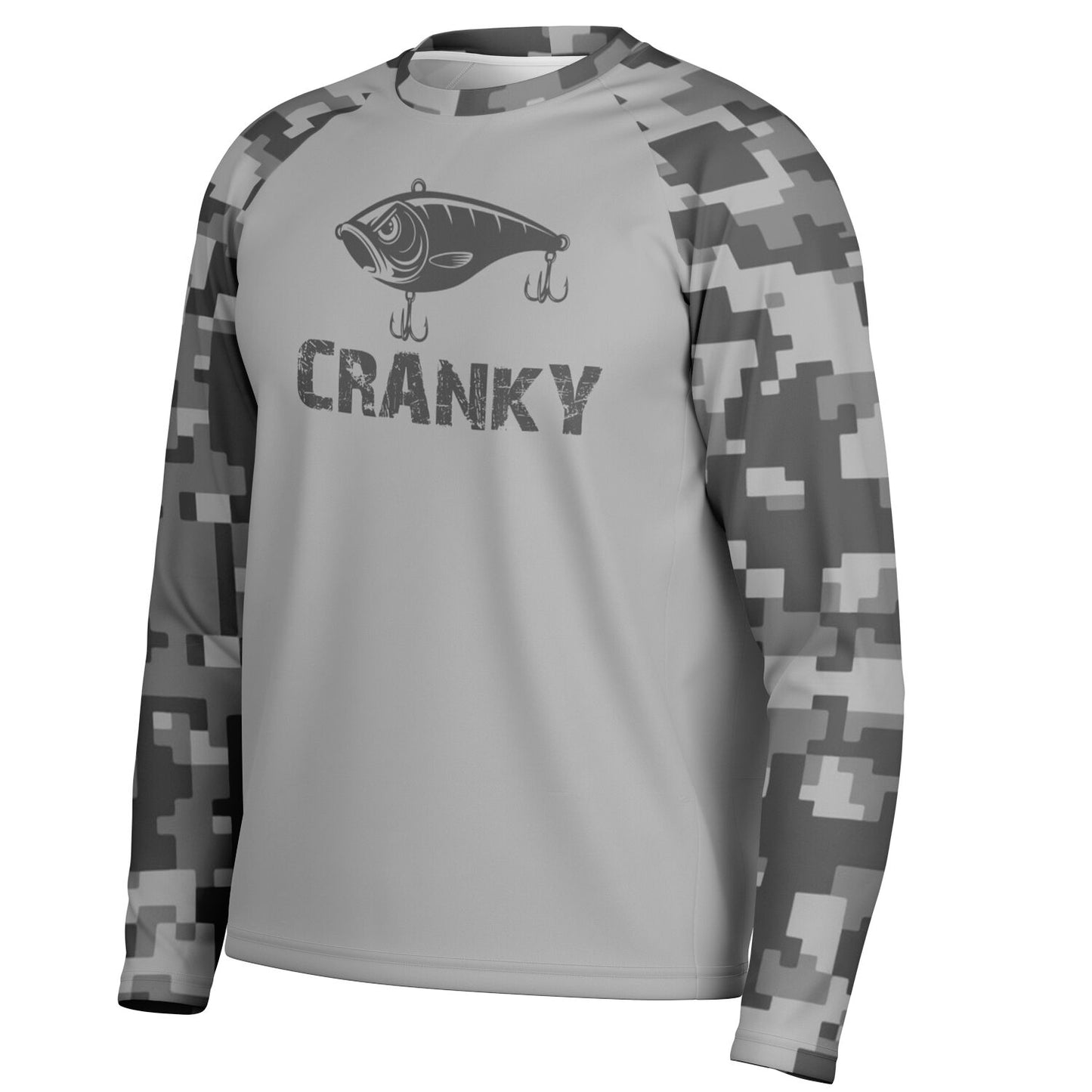 Cranky Crankbait UPF40 Performance Fishing Long Sleeve Tee