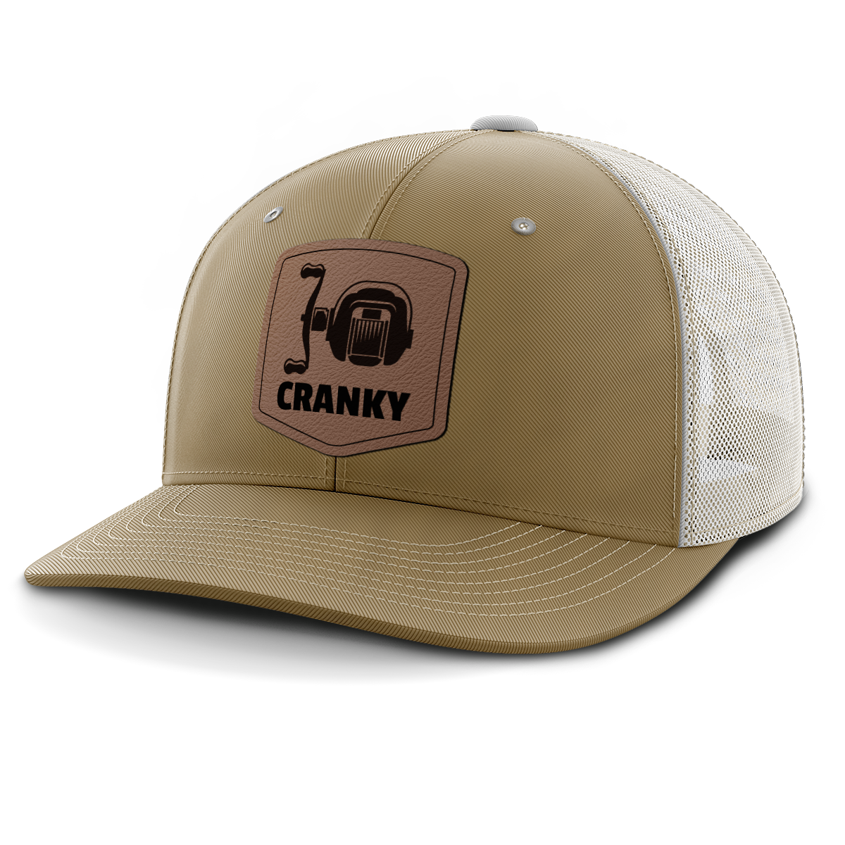 Cranky, Baitcaster, Leather Patch Hat
