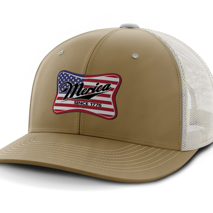 Merica, Leather Patch Hat