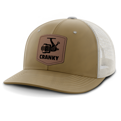 Cranky, Spinner, Leather Patch Hat