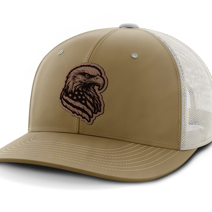 Eagle Flag, Leather Patch Hat