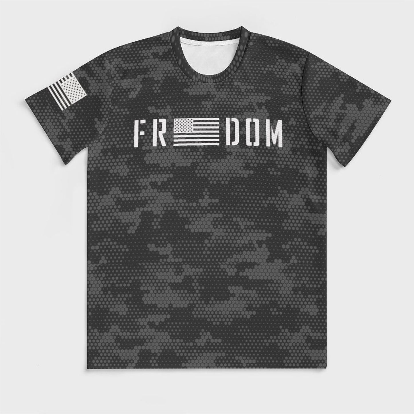 160gsm Ice Silk Cooling Short Sleeve Men’s Shirts OMDT01 (All-Over Printing)