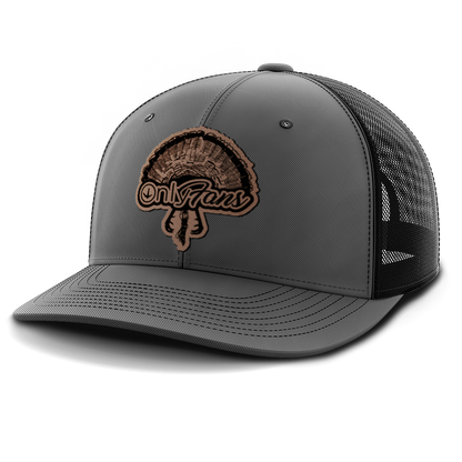 Only Fans, Turkey Hunting, Leather Patch Hat
