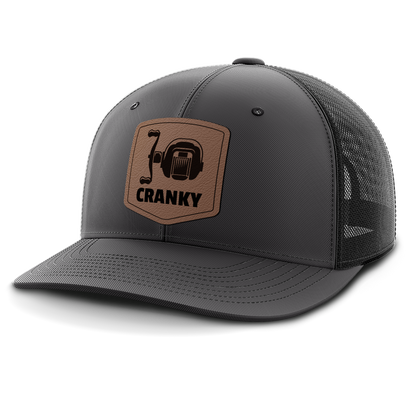 Cranky, Baitcaster, Leather Patch Hat