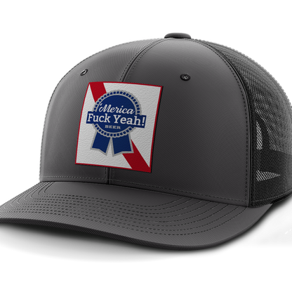 Merica - F Yeah, Leather Patch Hat