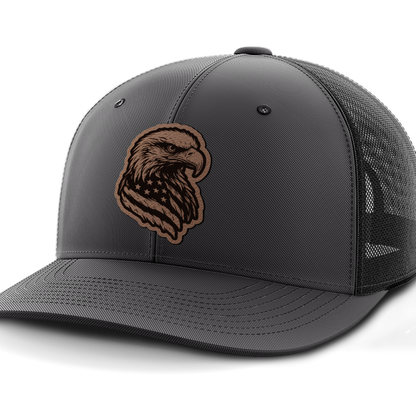 Eagle Flag, Leather Patch Hat