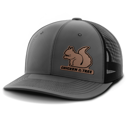 Chicken of the Tree, Squirrel Hunting, Leather Patch Hat