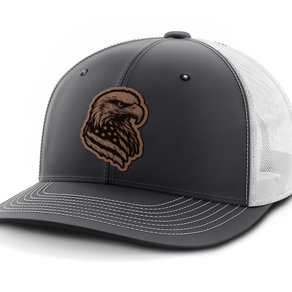Eagle Flag, Leather Patch Hat
