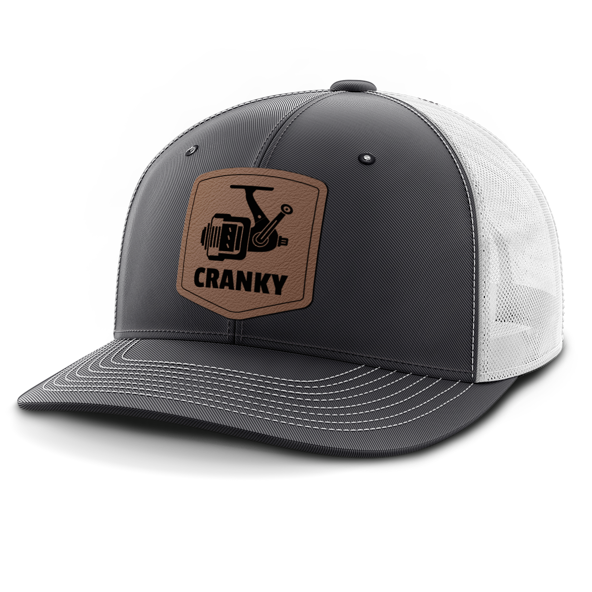 Cranky, Spinner, Leather Patch Hat