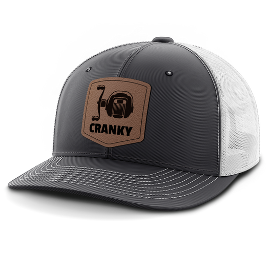 Cranky, Baitcaster, Leather Patch Hat