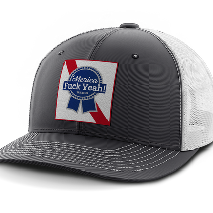 Merica - F Yeah, Leather Patch Hat