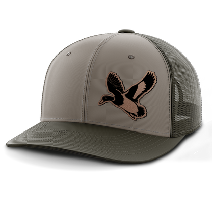 Mallard (left), Duck Hunting, Leather Patch Hat