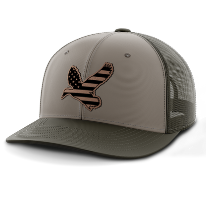 Duck Flag, Duck Hunting, Leather Patch Hat