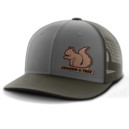 Chicken of the Tree, Squirrel Hunting, Leather Patch Hat