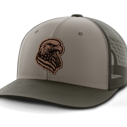 Eagle Flag, Leather Patch Hat