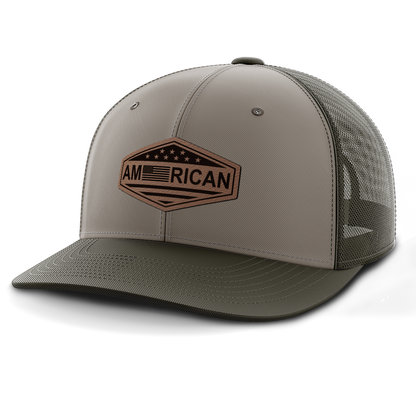 American, Leather Patch Hat