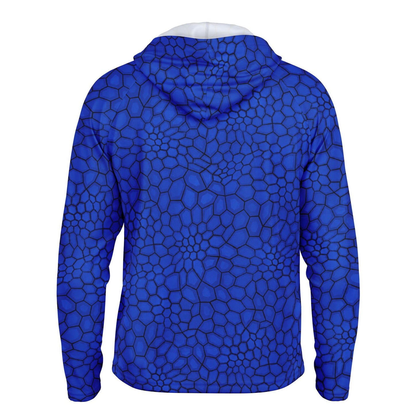 Cranky Crankbait SPF50 Performance Fishing Hoodie- Blue