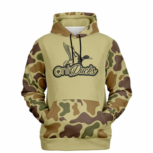 Only Ducks Retro Camo Duck Hunting Hoodie