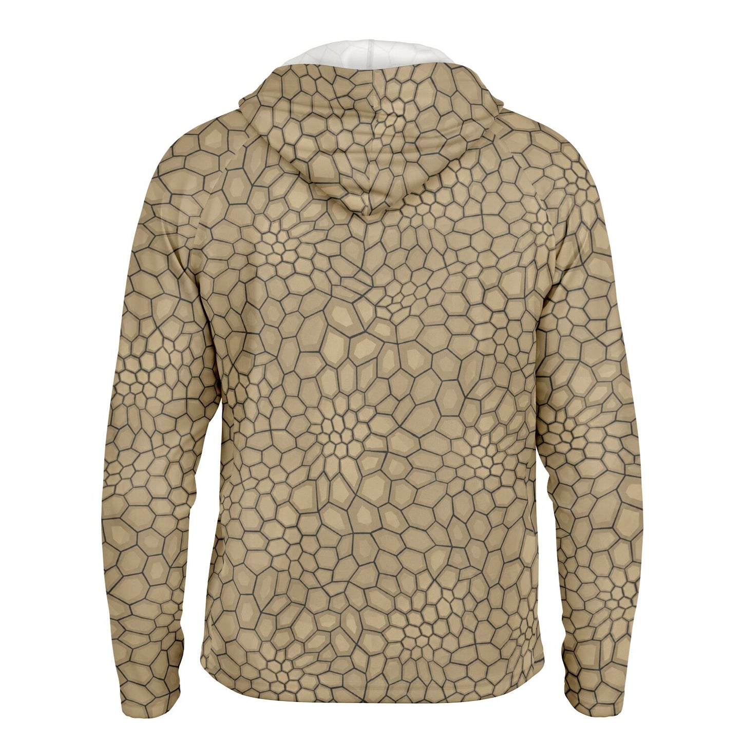 Cranky Crankbait SPF50 Performance Fishing Hoodie-Tan