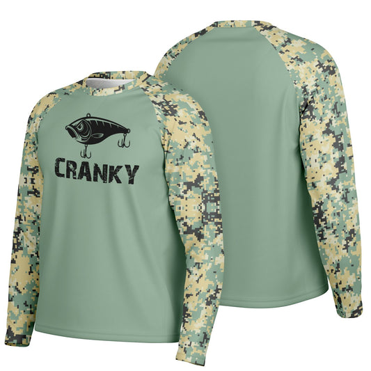 Cranky Crankbait UPF40 Performance Fishing Long Sleeve Tee