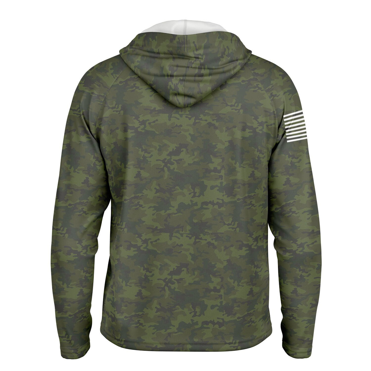 Cranky USA Crankbait SPF50 Performance Fishing Hoodie- Green Camo