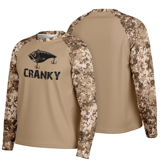 Cranky Crankbait UPF40 Performance Fishing Long Sleeve Tee