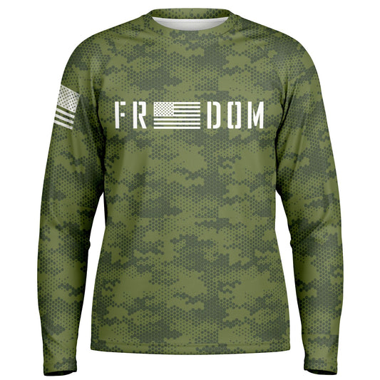 Freedom UPF40 Long Sleeve Patriotic Tee