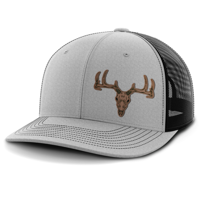 Deer Skull, Deer & Shed Hunting, Leather Patch Hat