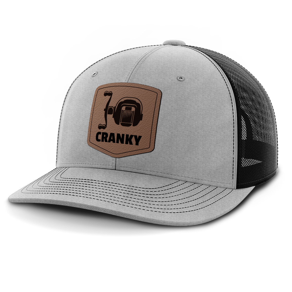 Cranky, Baitcaster, Leather Patch Hat