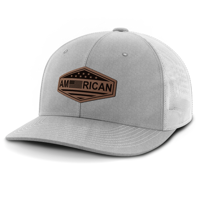 American, Leather Patch Hat