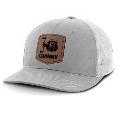 Cranky, Baitcaster, Leather Patch Hat