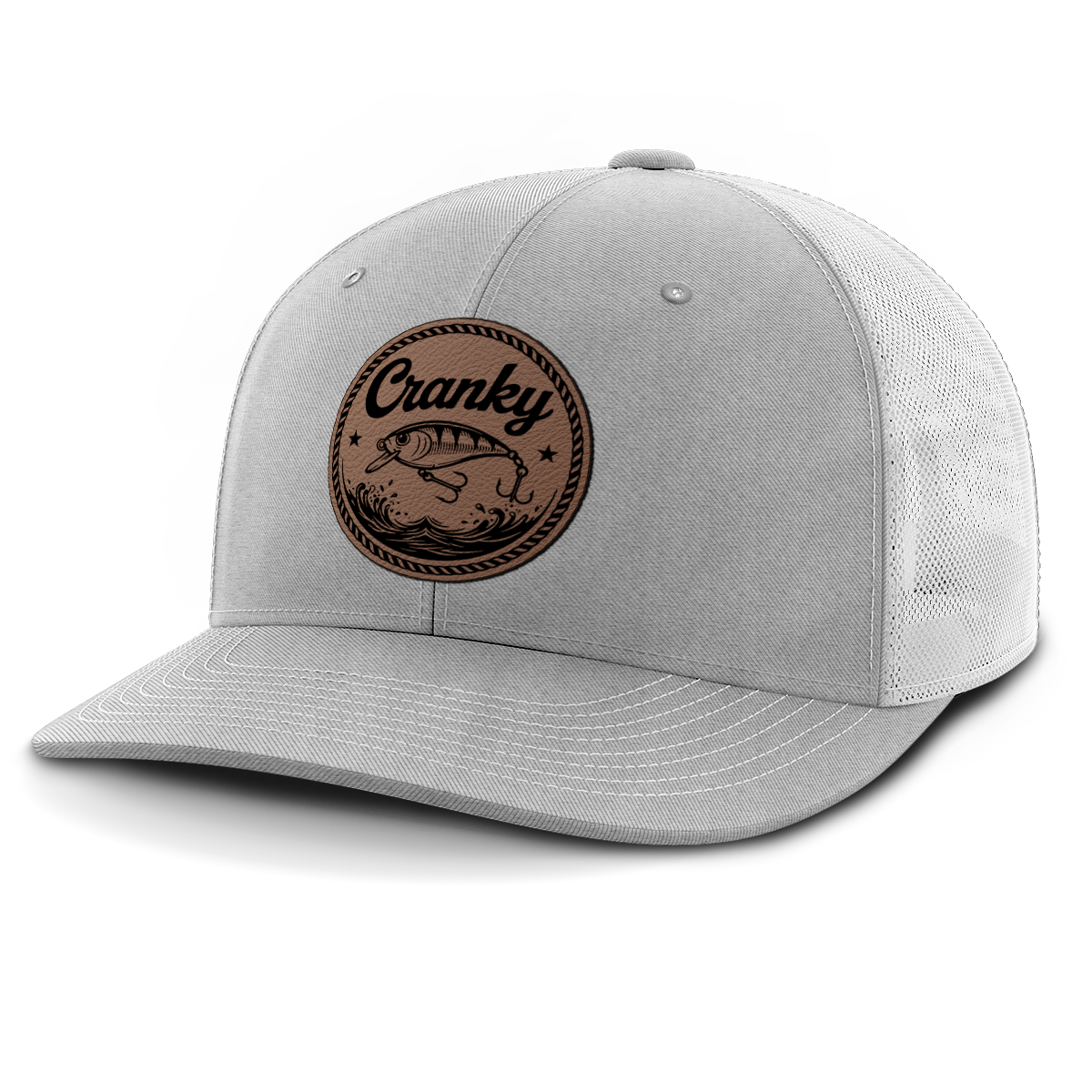 Cranky, Crankbait (round), Leather Patch Hat